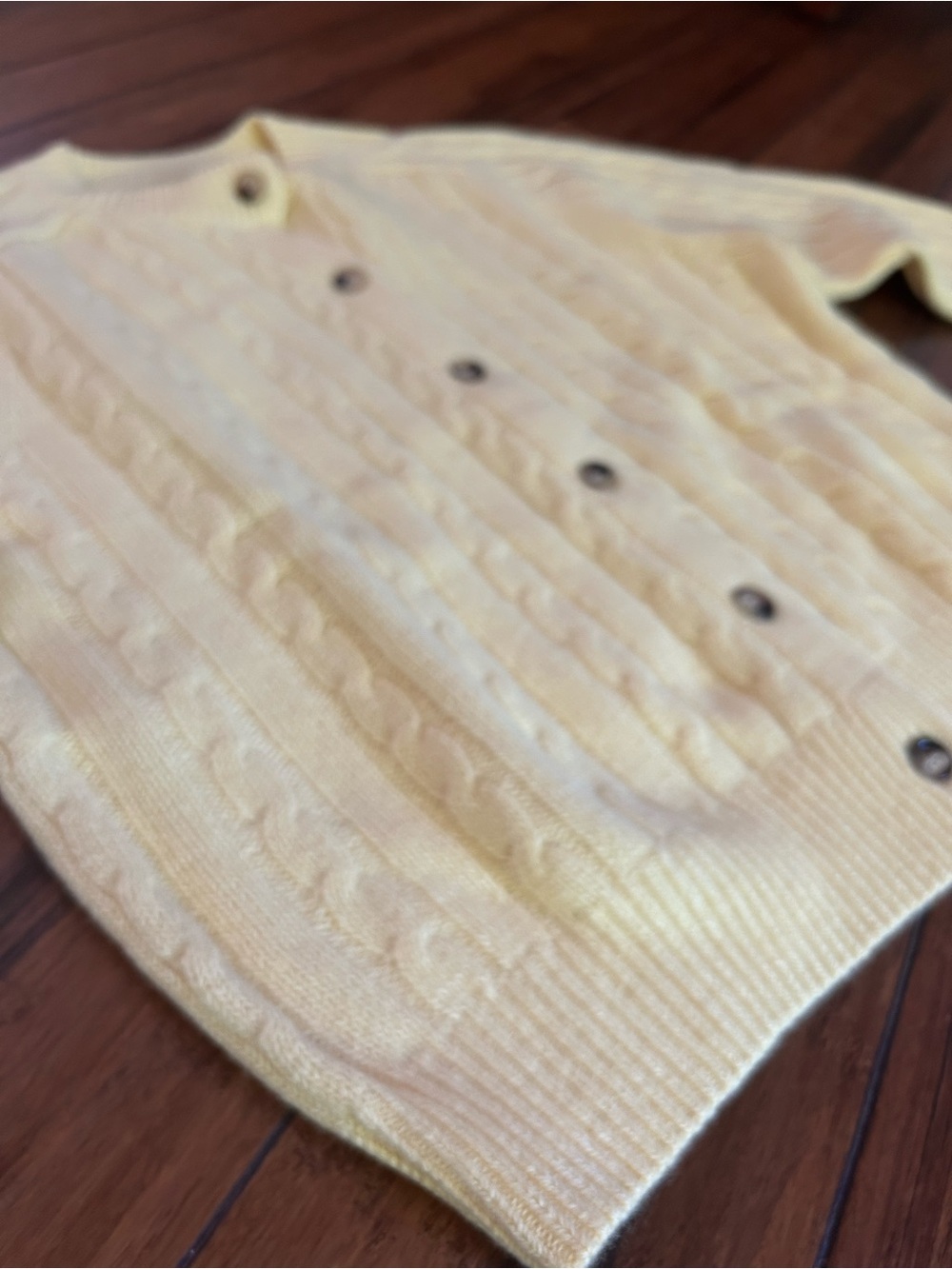 Doen Penrose cardigan in lemon chiffon - Picture 6 of 10